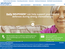 Tablet Screenshot of neupogen.com